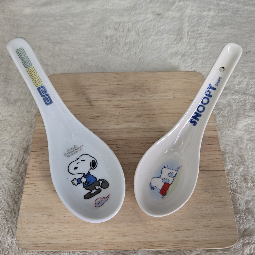 Snoopy Ceramic Soup Spoons
